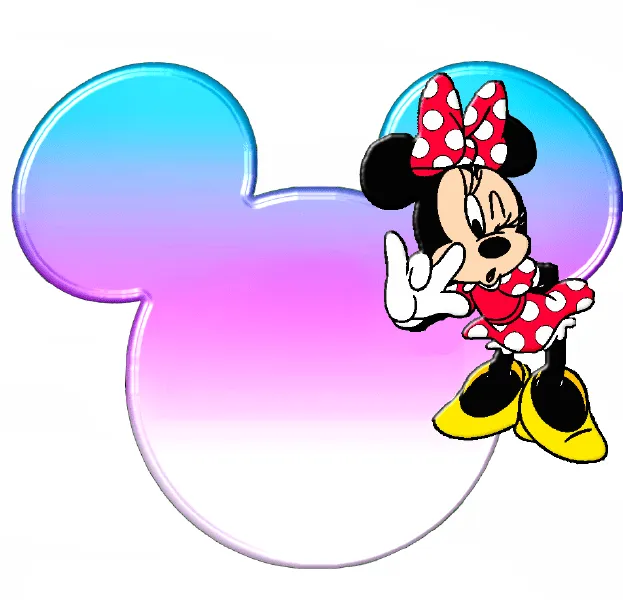 Siluetas de la cabeza de Minnie con lindas ilustraciones. - Ideas ... Siluetas de la cabeza de Minnie con lindas ilustraciones. - Ideas ...
