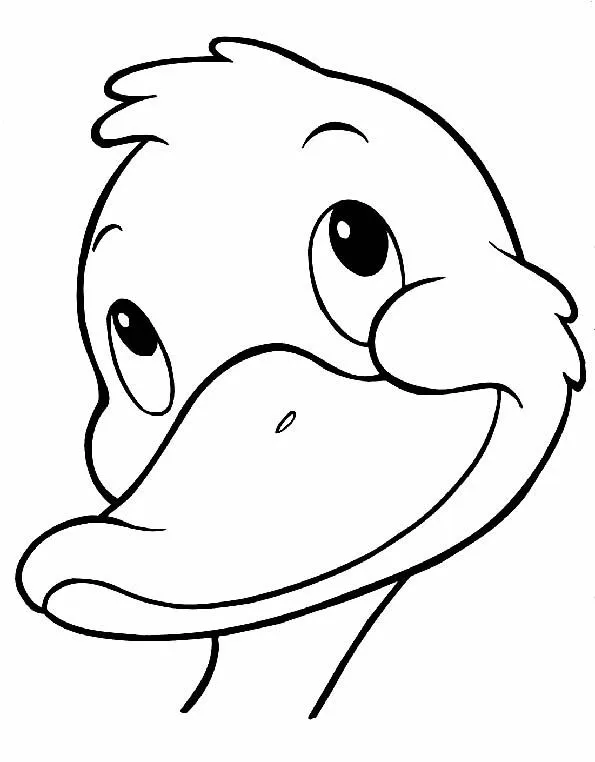 Cabeza de pato para colorear. Teby y Tib - Portal Infantil Cabeza de pato para colorear. Teby y Tib - Portal Infantil