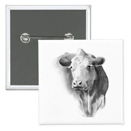 LA CABEZA DE LA VACA EN LÁPIZ PIN | Zazzle