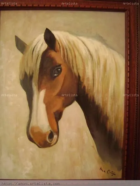 Cabezas de caballos en oleo - Imagui