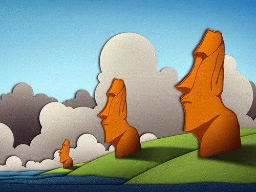 Las cabezas de piedra de la Isla de Pascua no son... - Factoides Las cabezas de piedra de la Isla de Pascua no son... - Factoides