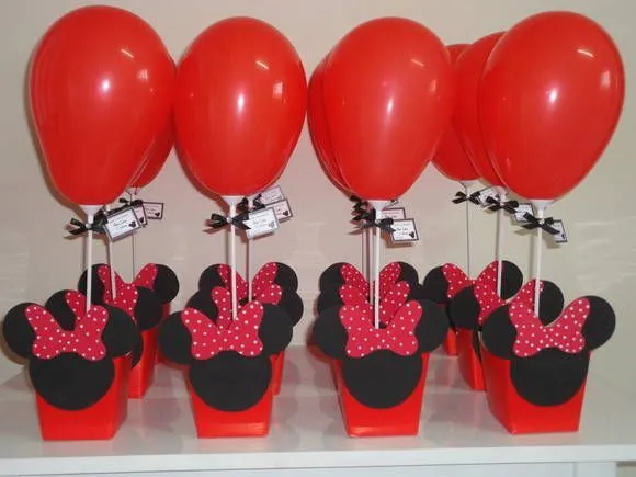 Cachepô da minnie - centro de mesa | Mesas, Minnie Mouse and Mice