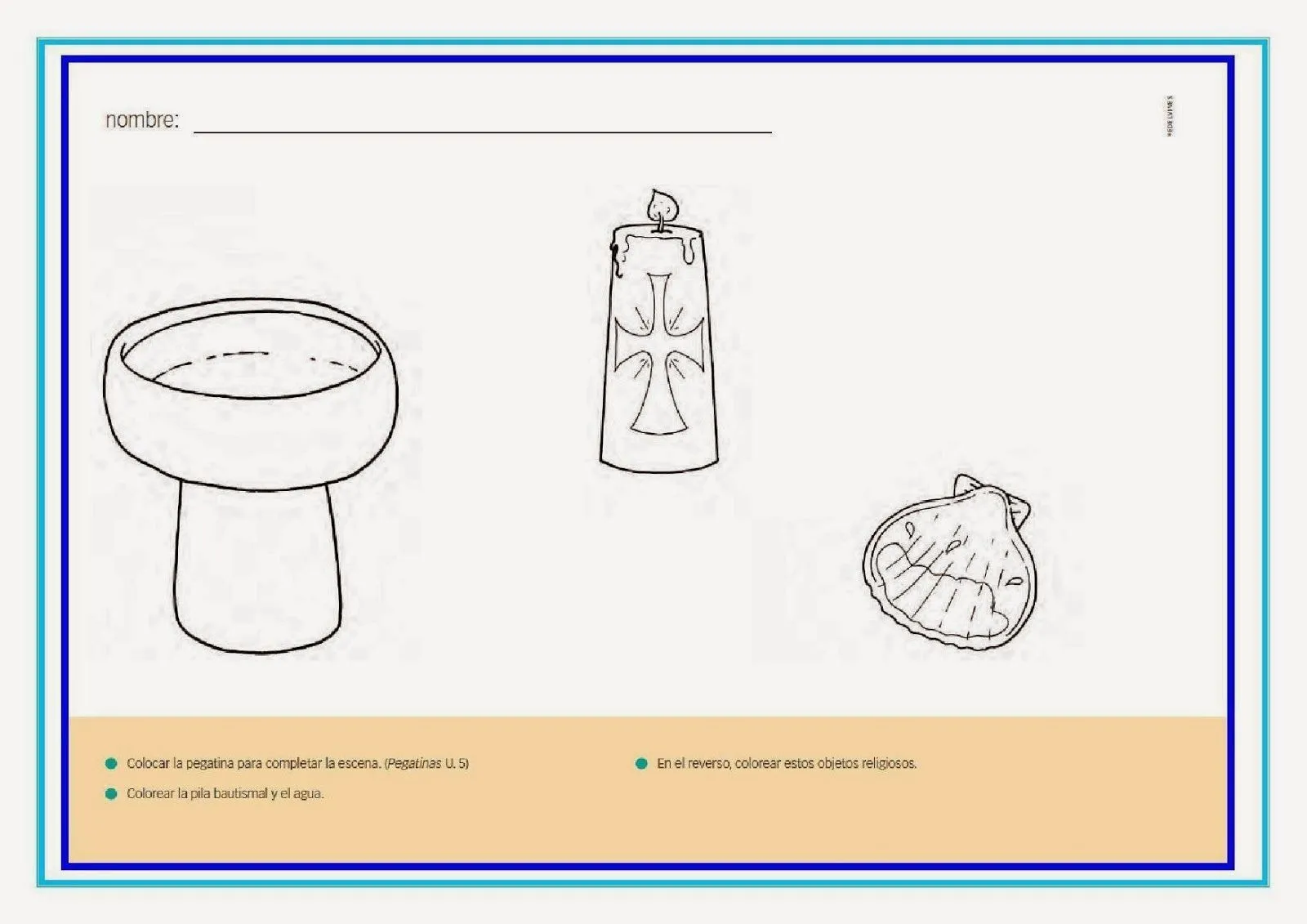 Dibujos de elementos de bautismo - Imagui