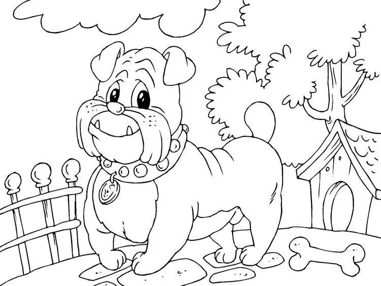 Dibujos de bulldog inglés para colorear - Imagui Dibujos de bulldog inglés para colorear - Imagui