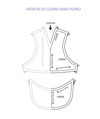 Las chorradikas de Laury: Patrón gorra para perros Las chorradikas de Laury: Patrón gorra para perros