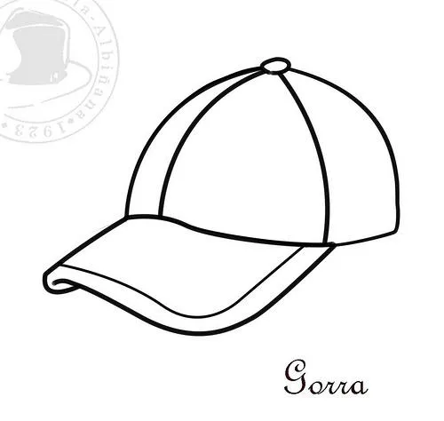 Dibujo gorra para colorear - Imagui