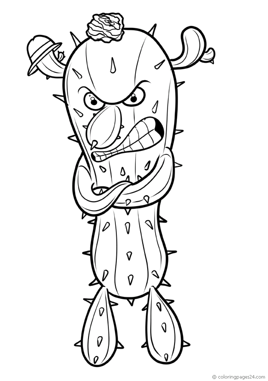 Cactus 12 | Dibujos para Colorear 24