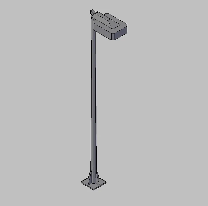 Cad-Projects - Biblioteca Bloques Autocad - Farola Poste - Vista de Farola Poste en 3D Cad-Projects - Biblioteca Bloques Autocad - Farola Poste - Vista de Farola Poste en 3D