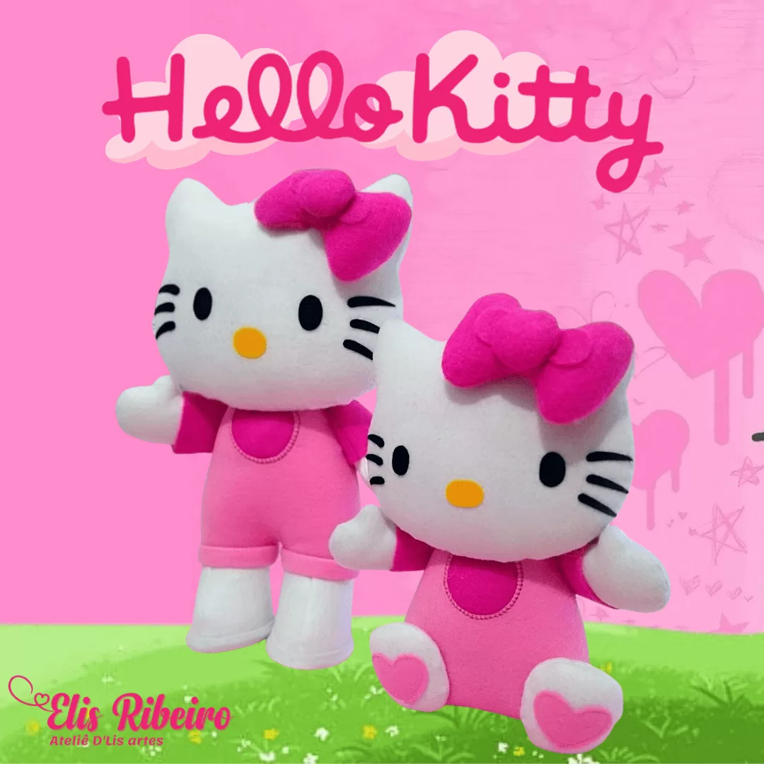 Caderno de Moldes Hello Kitty | Elis Ribeiro Caderno de Moldes Hello Kitty | Elis Ribeiro