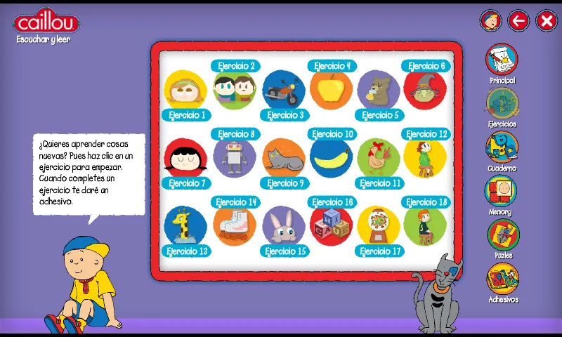 Caillou juego educativo niños - Aplicaciones de Android en Google Play