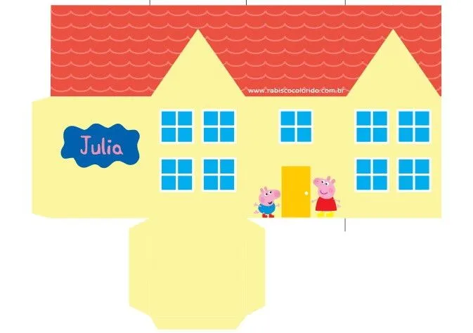 Caixinha Casa da Peppa Pig - Tam Grande | Peppa Pig and Pigs Caixinha Casa da Peppa Pig - Tam Grande | Peppa Pig and Pigs