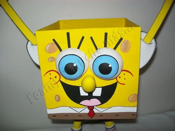 Caja Bob Esponja Fofucho | Miguel Party Ideas | Pinterest | Bobs Caja Bob Esponja Fofucho | Miguel Party Ideas | Pinterest | Bobs