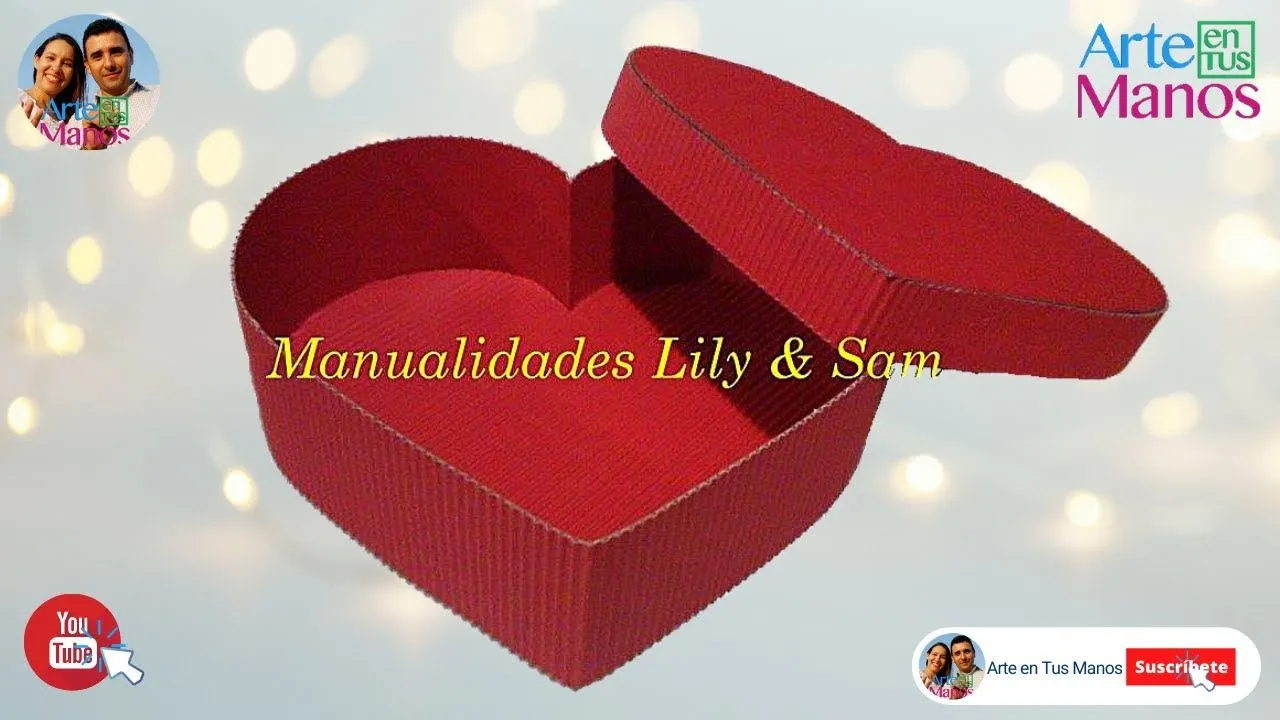 Caja Corazón en cartón corrugado - Heart corrugated cardboard (box ...
