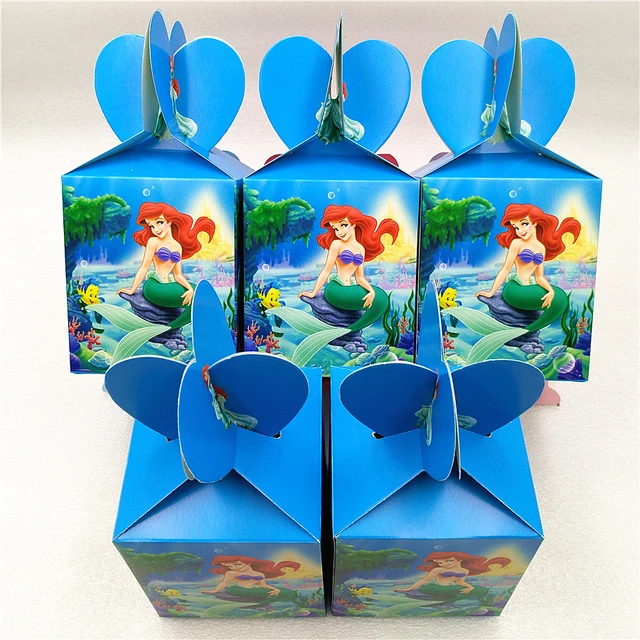 Caja De Dulces De La Sirenita Para Fiestas, Caja De Regalo Para Niños Y  Niñas, Decoración De Fiesta De Cumpleaños, Recuerdos De Fiesta De Sirena Para  Baby Shower, 6 Uds. - Matasuegras - AliExpress
