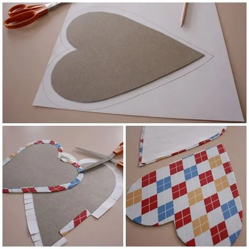 Caja con forma de corazón - Guía de MANUALIDADES Caja con forma de corazón - Guía de MANUALIDADES