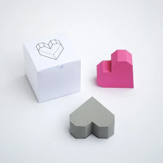 Caja Geométrica en forma de Corazón - Manualidades para el 14 de ... Caja Geométrica en forma de Corazón - Manualidades para el 14 de ...