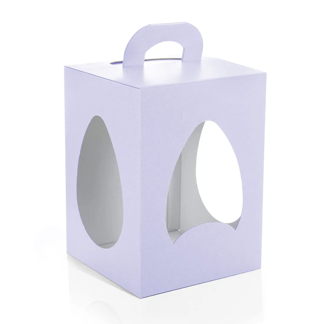 CAJA PARA HUEVO DE PASCUA LILA VIOLETA CON VENTANA Y ASA PASTKOLOR BOMBONETTE CAJA PARA HUEVO DE PASCUA LILA VIOLETA CON VENTANA Y ASA PASTKOLOR BOMBONETTE