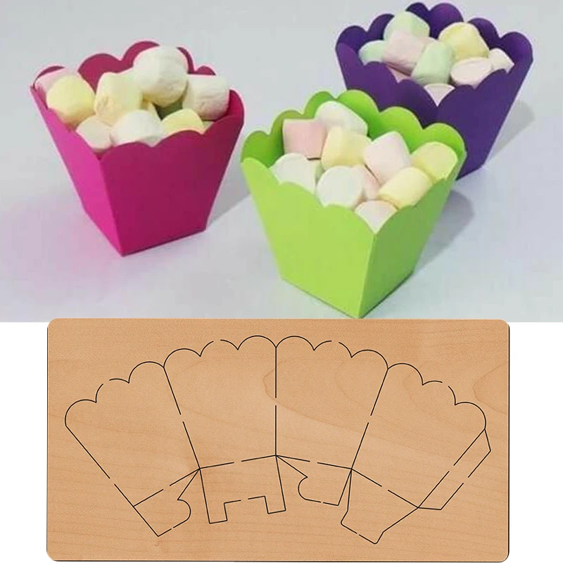 Caja para palomitas de maíz, molde para cuchillos, Moldyy-1408Is de madera,  Compatible con la mayoría de troquelados manuales - AliExpress