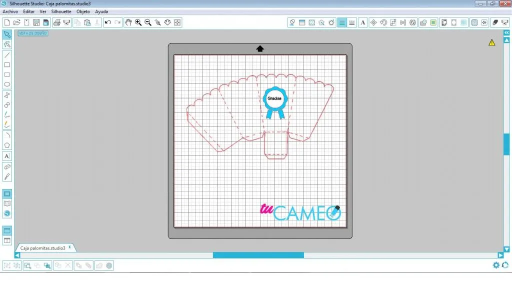 CAJA DE PALOMITAS PARA SILHOUETTE CAMEO | Tu Cameo CAJA DE PALOMITAS PARA SILHOUETTE CAMEO | Tu Cameo