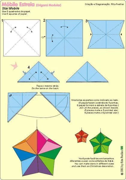 Hojas de Arte - ORIGAMI - Diagramas de Plegado