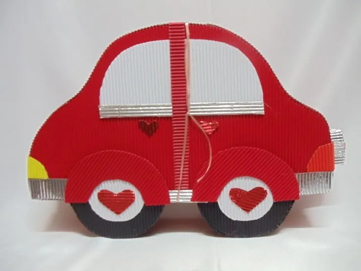 Caja para regalo, en forma de auto. AFICIONADOS. www.regalosamer ...