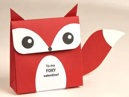 Caja de regalo con forma de zorro « Manualidades Caja de regalo con forma de zorro « Manualidades