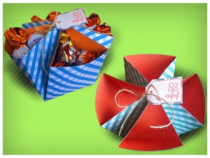 Como hacer cajas para regalos de baby shower - Imagui