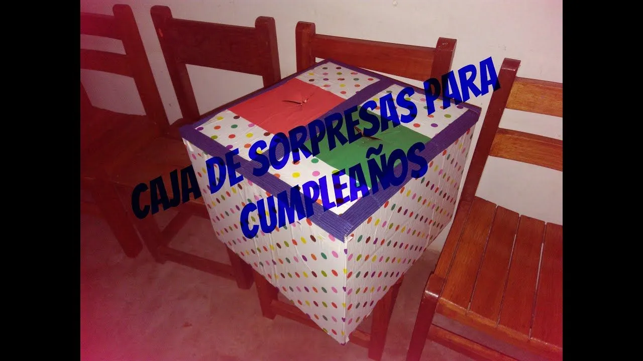 Caja de sorpresas para cumpleaños - Piñata sorpresa - YouTube Caja de sorpresas para cumpleaños - Piñata sorpresa - YouTube