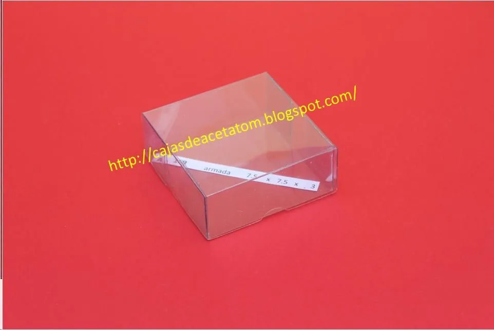 CAJAS DE ACETATO TRANSPARENTE O PVC: CAJAS ARMADAS Y PEGADAS CAJAS DE ACETATO TRANSPARENTE O PVC: CAJAS ARMADAS Y PEGADAS