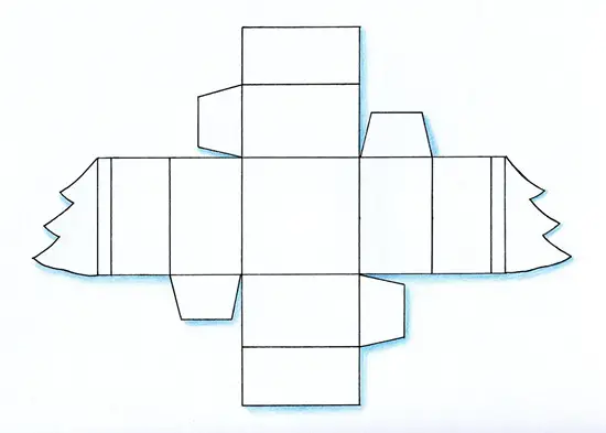 Moldes de cajas para imprimir cn explicaciom de como armarla - Imagui