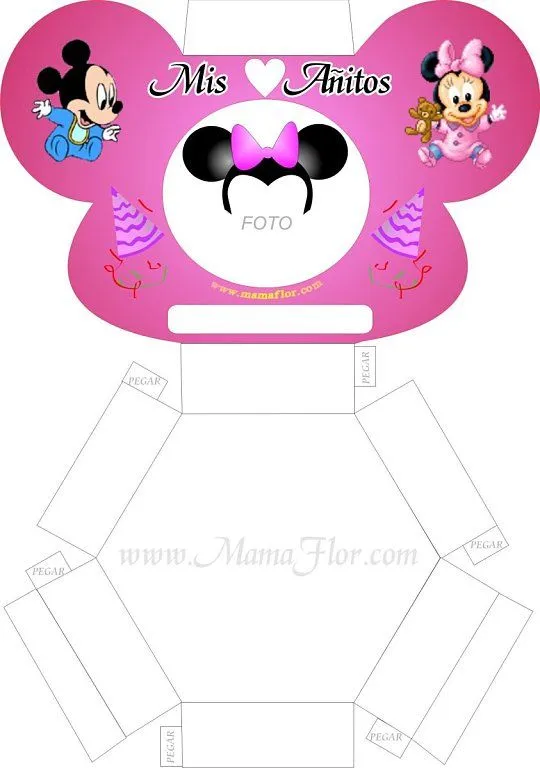 Moldes de cajas para imprimir de Mickey - Imagui Moldes de cajas para imprimir de Mickey - Imagui