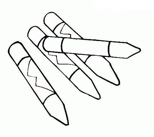 Dibujos de crayones para colorear - Imagui