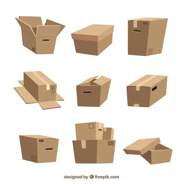 Cajas de dibujos animados | Descargar Vectores gratis Cajas de dibujos animados | Descargar Vectores gratis