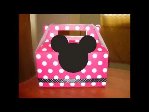 Cajas diseño mickey - YouTube