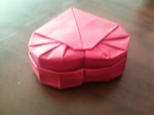 Caja corazon origami - Imagui