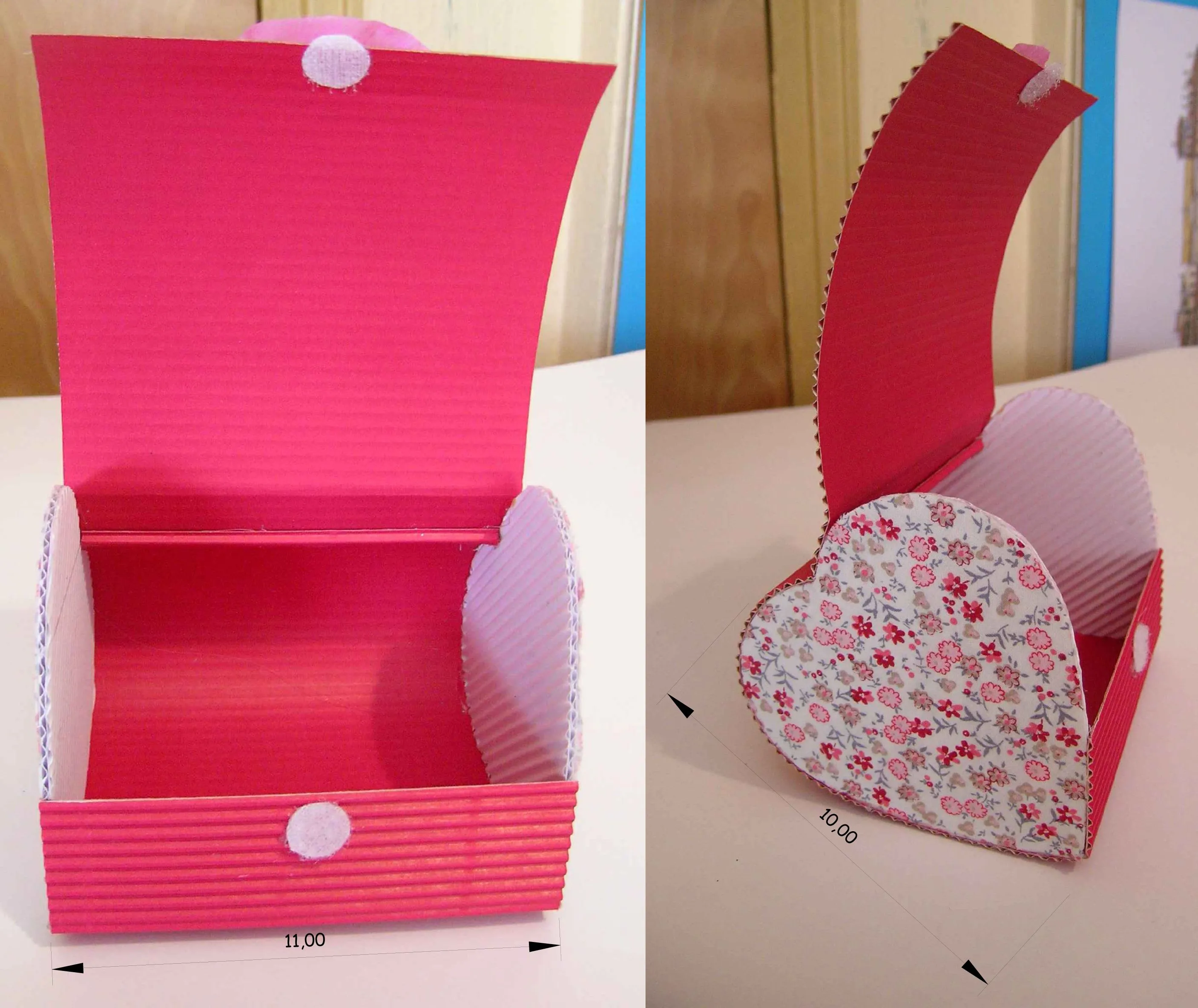 Como hacer cajitas de carton corrugado para cumpleaños - Imagui