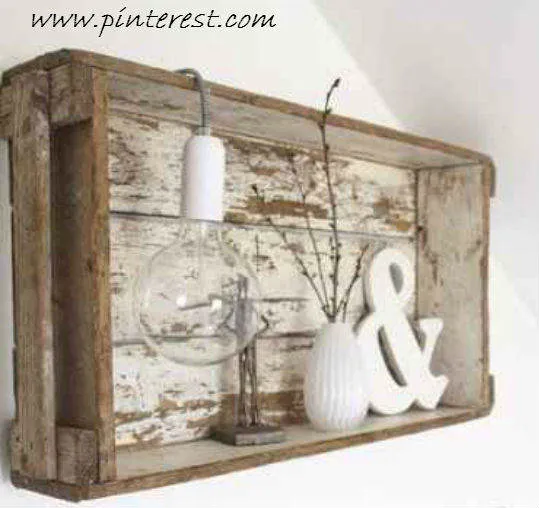 Cajas de Madera en Decapé Blanco Shabby - El Taller de lo Antiguo