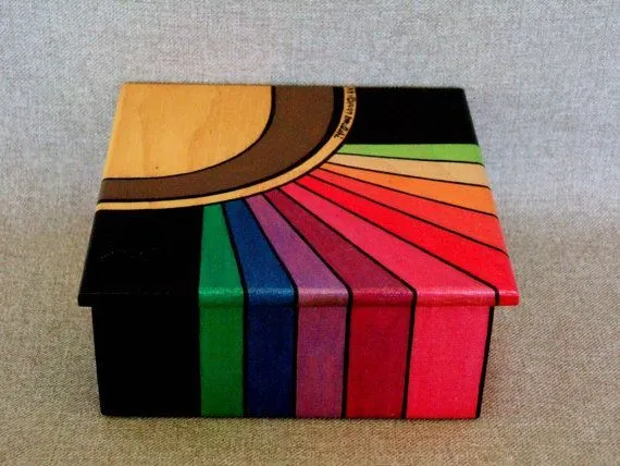 Cajas de madera pintadas: ideas | Handspire Cajas de madera pintadas: ideas | Handspire