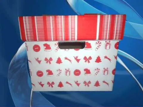 Cajas navideñas de cartón - YouTube