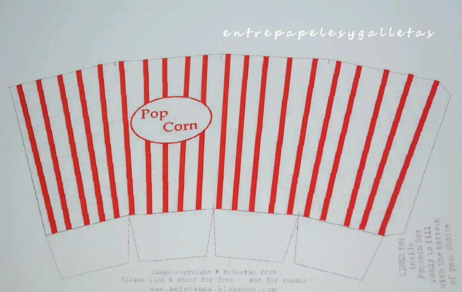 CAJAS PARA PALOMINTAS (Parte 2): POP CORN BOXES | Entre papeles y ... CAJAS PARA PALOMINTAS (Parte 2): POP CORN BOXES | Entre papeles y ...