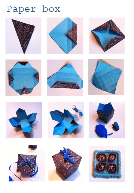 DIY: caja de papel - Paperblog