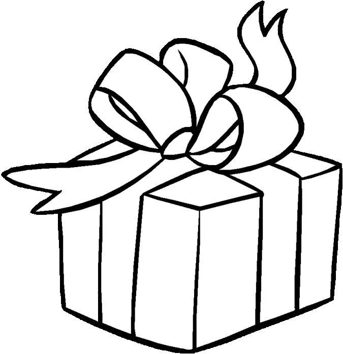 Caja de regalos para colorear - Imagui