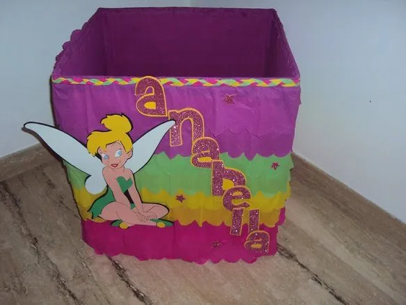 Caja de regalos para fiestas infantiles de campanita - Imagui