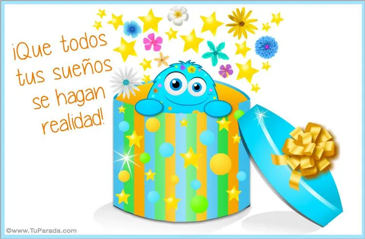 Tarjetas con regalos, postales de cumpleaños con regalos Tarjetas con regalos, postales de cumpleaños con regalos