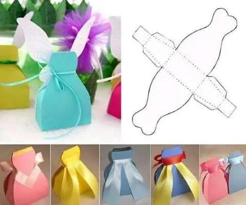 Cajas vestido princesas | Moldes Cajas | Pinterest