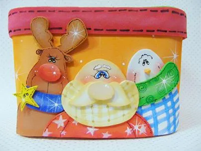 Cajita de navidad en goma eva - Todo en Goma Eva Cajita de navidad en goma eva - Todo en Goma Eva