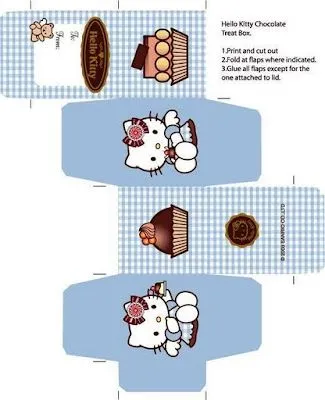 CAJITA RECORTABLE DE HELLO KITTY PARA IMPRIMIR Y MONTAR ...