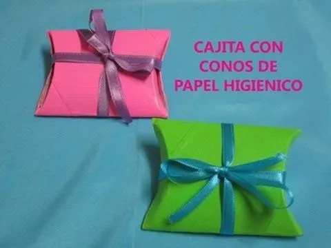 CAJITA PARA REGALOS CON CONOS DE PAPEL HIGIENICO - YouTube CAJITA PARA REGALOS CON CONOS DE PAPEL HIGIENICO - YouTube