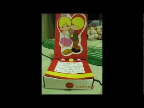 CAJITA SCRAPBOOK PORTARETRATO PARA MI NOVIO - YouTube