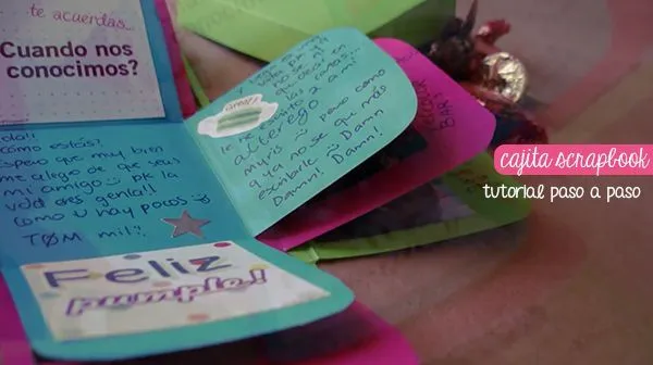 Cajita Scrapbook: regalo fácil paso a paso [ Exploding box ...